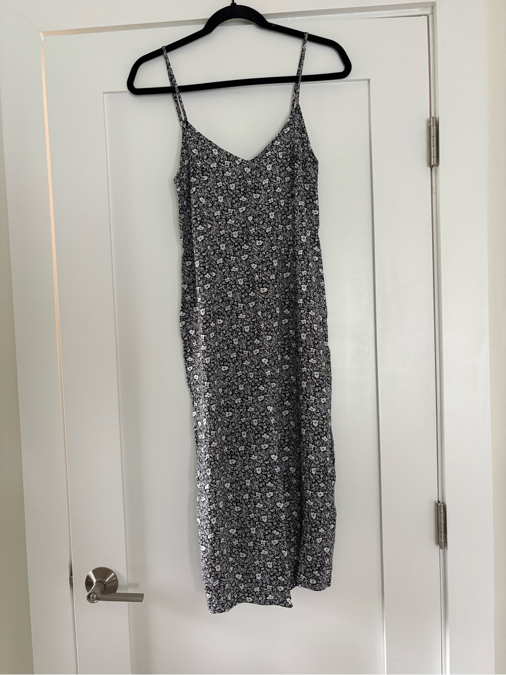 Abercrombie & Fitch Floral Midi Dress Black & White Size Small